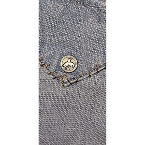 Ryan Michael Western Snap Shirt Men M Blue Bucking Bronco Cowboy Rockabilly